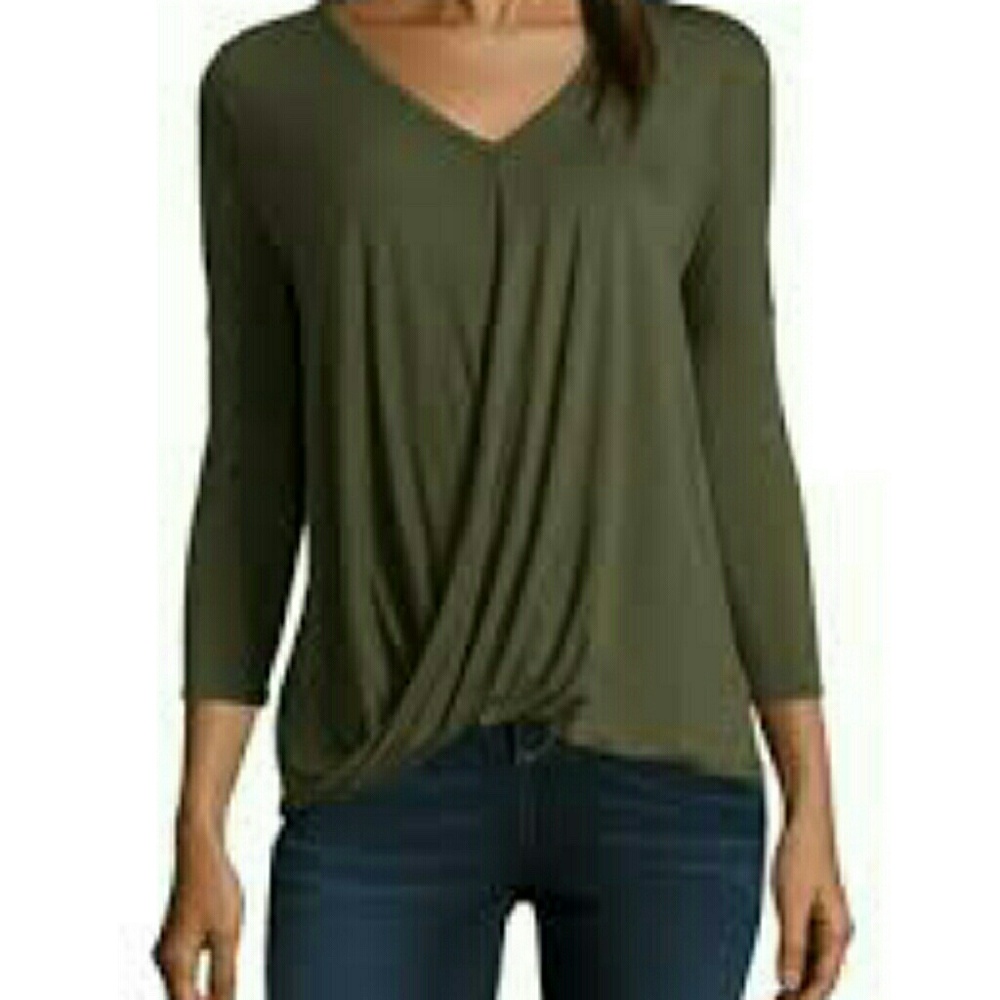 a.n.a 3/4 Sleeve Twist